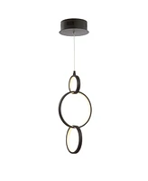 Jonathan Y Loop Adjustable Integrated Led Metal Ring Pendant