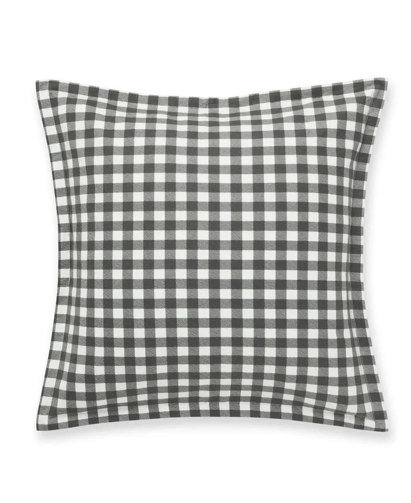 Closeout! Eddie Bauer Kingston Plaid Cotton European Sham Pair