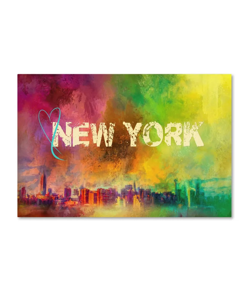 Jai Johnson 'Sending Love To New York' Canvas Art - 24" x 16" x 2"