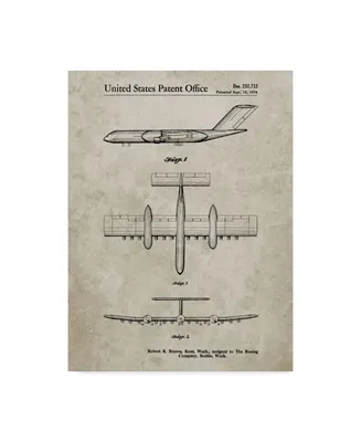 Cole Borders 'Boeing Rc 1 Airplane Concept' Canvas Art - 19" x 14" x 2"