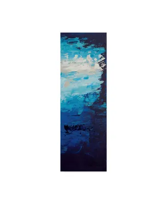 Hilary Winfield 'Blue Skies Right' Canvas Art - 24" x 8" x 2"