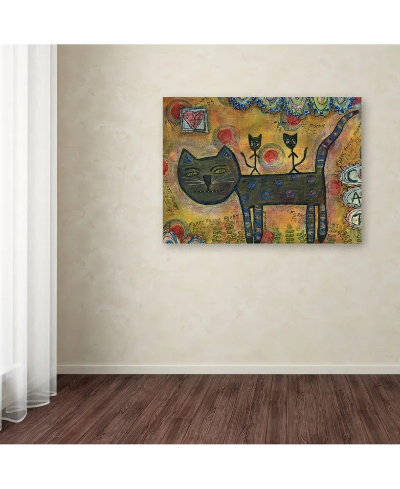 Funked Up Art 'Kitty Kat Ride' Canvas Art - 19" x 14" x 2"