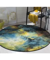 Safavieh Galaxy Gal- and Multi 5'3" x 5'3" Round Area Rug