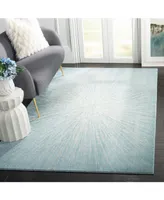 Safavieh Evoke EVK228 Aqua and Ivory 5'1" x 7'6" Area Rug