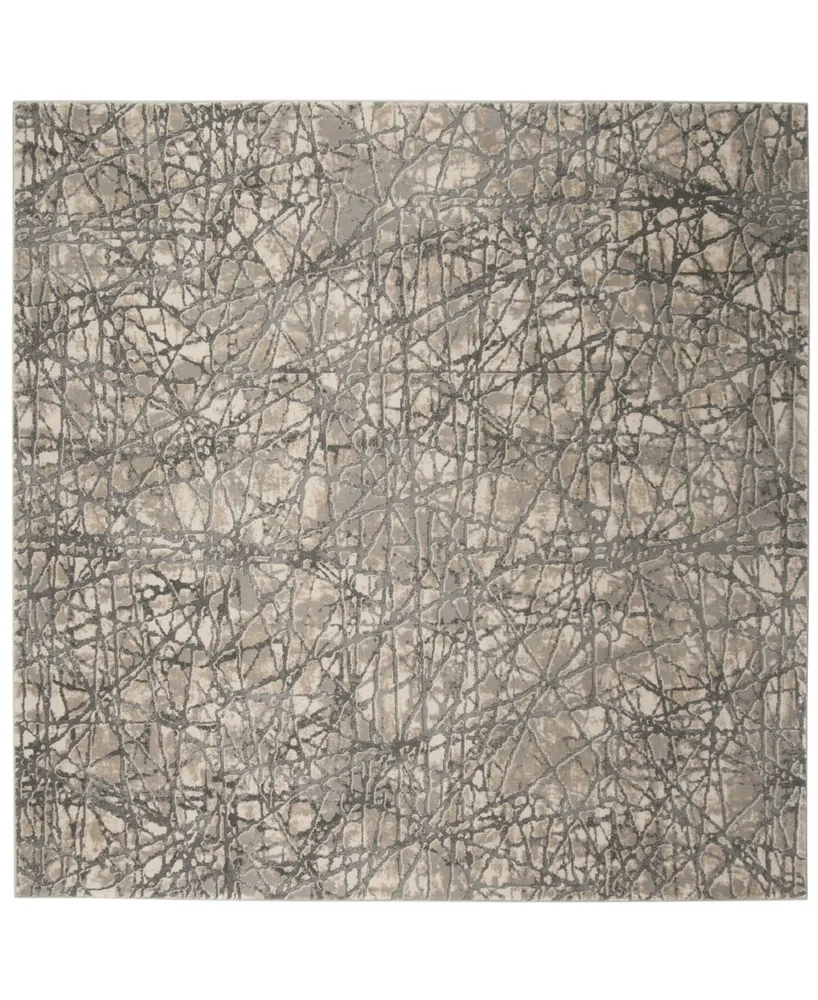 Safavieh Meadow MDW324 Beige and Gray 6'7" x 6'7" Square Area Rug