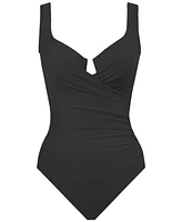 Miraclesuit Plus Escape Underwire Allover-Slimming Wrap One-Piece Swimsuit