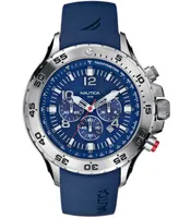 Nautica Men's N14555G Nst Chrono Blue Resin Strap Watch