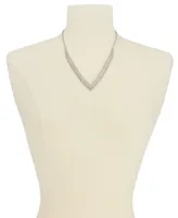 I.n.c. International Concepts Silver-Tone Crystal Pave Choker Necklace, 12" + 3" extender, Created for Macy's