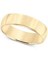 14k Gold 6mm Wedding Band