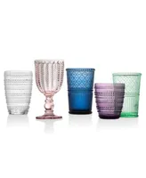 Godinger Modern Vintage Colored Glass Collection