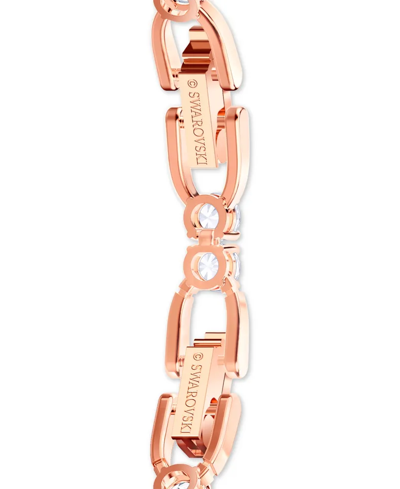 Swarovski Rose Gold-Tone Crystal Tennis Bracelet