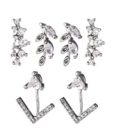 Nicole Miller Cubic Zirconia Earring Trio