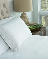 Cariloha Luxurious Sateen Duvet Cover | Queen | Solid White | Viscose Material | Soft, Comfortable & Wicks Moisture