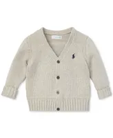 Polo Ralph Lauren Baby Boys Combed Cotton V-Neck Cardigan