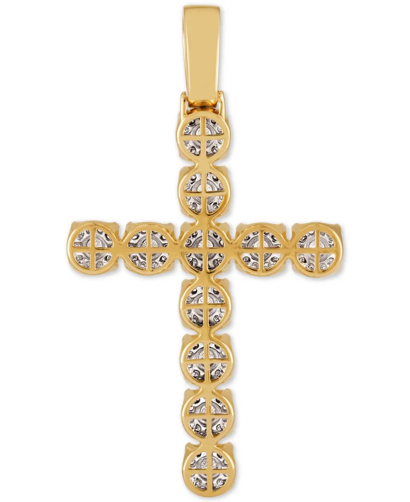 Diamond Cross Pendant (2-1/2 ct. t.w.) in 10k Gold & White Gold