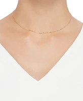 Italian Gold Mirror Cable Link 16" Chain Necklace (1-1/4mm) in 14k Gold