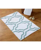 Saffron Fabs Quatrefoil 36' x 24' Non-Skid Cotton Bath Rug