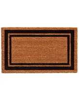 Home & More Border Natural Coir/Vinyl Doormat