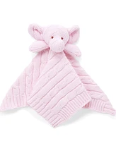 3 Stories Trading Knit Elephant Security Blanket