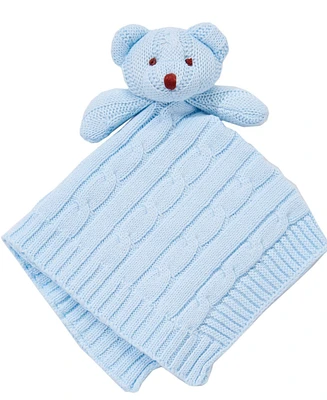 3 Stories Trading Knit Bear Security Blanket