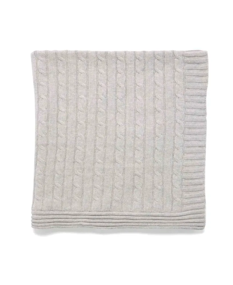 Baby Mode Signature Baby Boys and Girls All Cotton Cable Knit Blanket