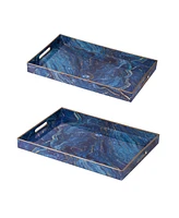 Modern Chic Rectangular Trays, Set of 2