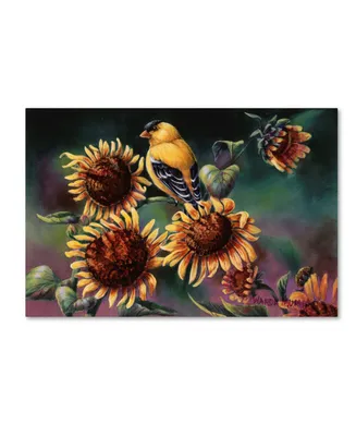 Wanda Mumm 'Sunflowers' Canvas Art - 24" x 16" x 2"