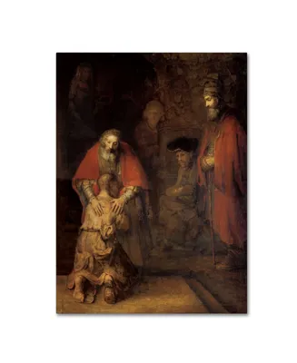 Rembrandt 'Return of the Prodigal Son' Canvas Art
