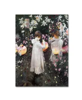 John Singer Sargent 'Carnation Lily Rose' Canvas Art - 47" x 35" x 2"