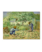 Vincent van Gogh 'First Steps' Canvas Art - 19" x 14" x 2"