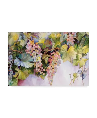 Joanne Porter 'Grapes On The Vine' Canvas Art - 24" x 16" x 2"