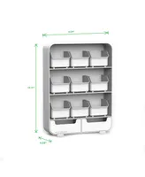 Mind Reader 9 Removable Drawers Tea Bag holder and Condiment Organizer