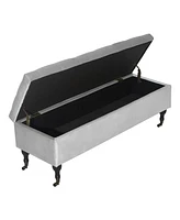 Elle Decor Collette Tufted Storage Bench