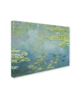 Monet 'Waterlilies' Canvas Art - 19" x 14" x 2"