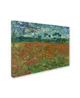 Van Gogh 'Poppy Field' Canvas Art - 47" x 35" x 2"