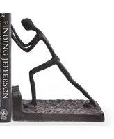 Danya B. Men Pushing Metal Bookend Set