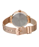 Laura Ashley Rose Gold Mesh Watch