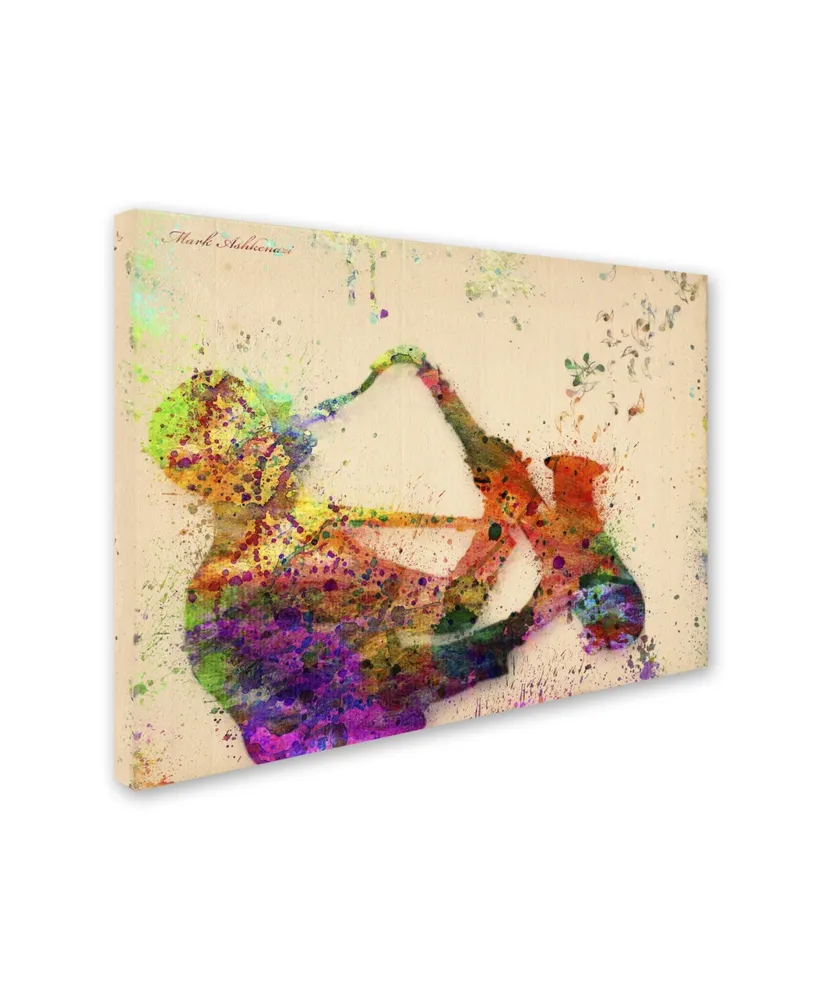 Mark Ashkenazi 'Saxophone' Canvas Art - 47" x 35" x 2"