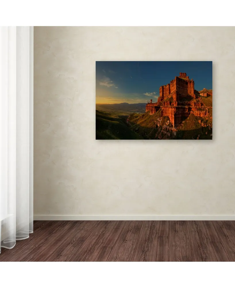 David Martin Castan 'Small Canyon' Canvas Art - 47" x 30" x 2"