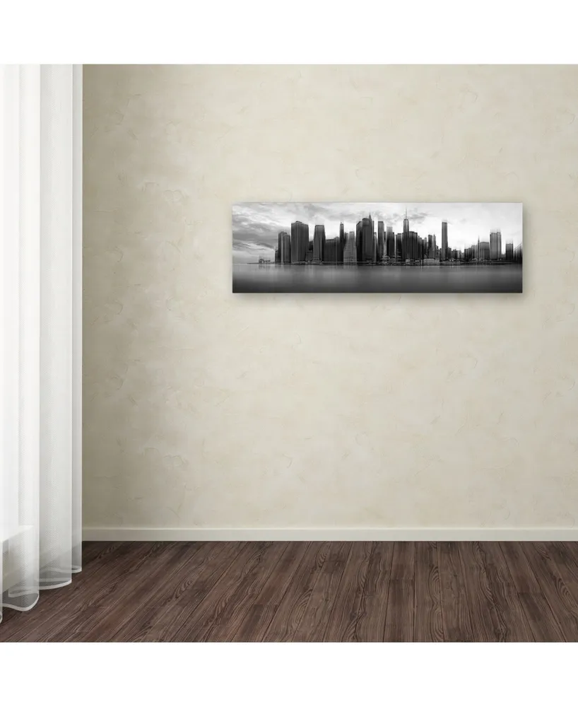 Wim Schuurmans 'New York Skyline' Canvas Art - 10" x 32" x 2"