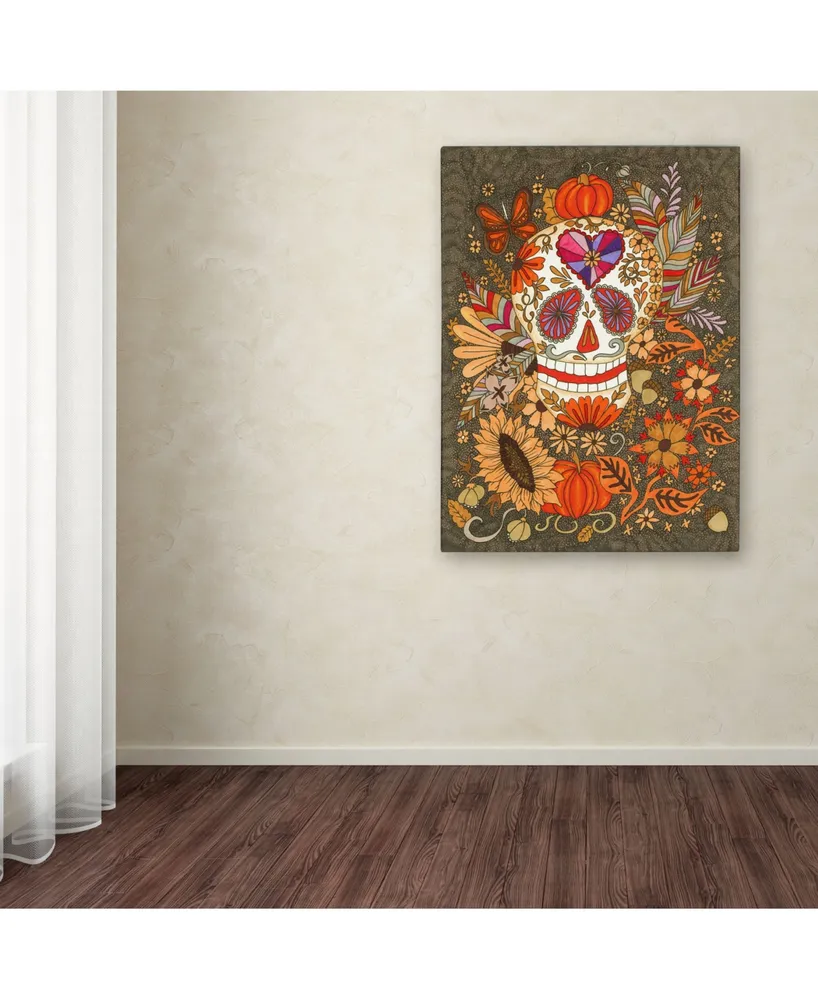 Kim Kosirog 'Autumn Skull' Canvas Art - 32" x 24" x 2"