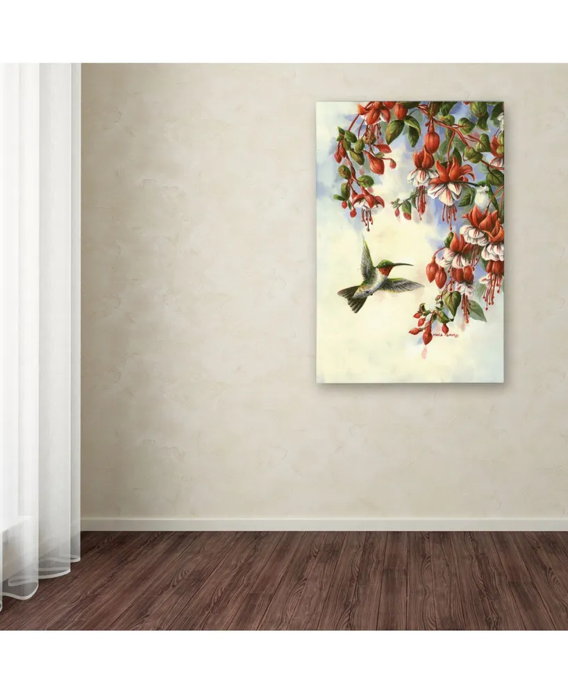 Wanda Mumm 'Hummingbird D' Canvas Art - 24" x 16" x 2"