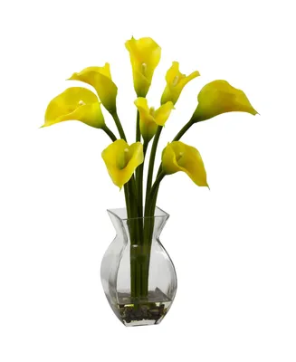 Nearly Natural Classic Calla Lily Arrangement