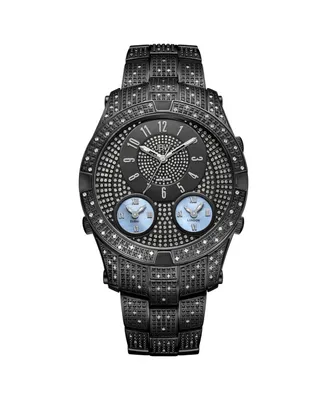 Jbw Men's Jet Setter Iii Diamond (1 ct.t.w.) Black Ion-Plated Stainless Steel Watch