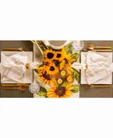 Rustic Sunflowers Printed Table Runner 14" X 72"