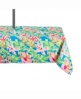 Summer Floral Outdoor Table cloth with Zipper 60" X 84"