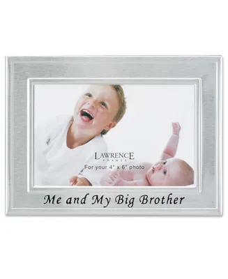Lawrence Frames Big Brother Silver Plated Picture Frame - Me and My Big Brother Design - 6" x 4"