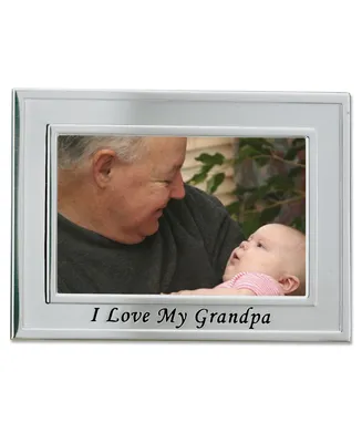 Lawrence Frames Brushed Metal I Love My Grandpa Picture Frame - Sentiments Collection - 4" x 6"