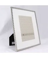 Lawrence Frames 710080 Silver Metal Rope 8x10 Matted For Picture Frame - 5" x 7"