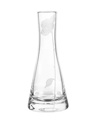 Qualia Glass Rose 10" Vase